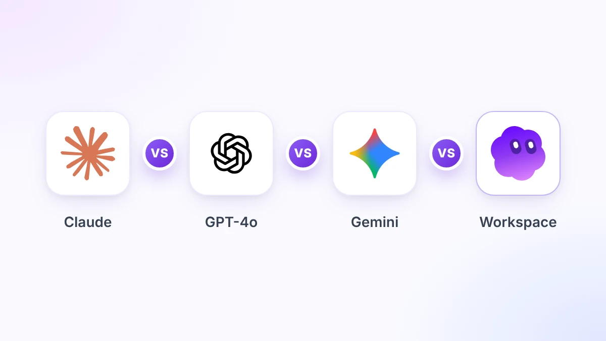 Claude vs GPT-4o vs Gemini: Best AI Model for Google Workspace