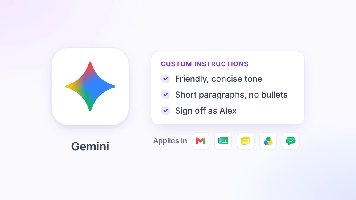 Gemini Custom Instructions in Google Workspace: Setup and Limits