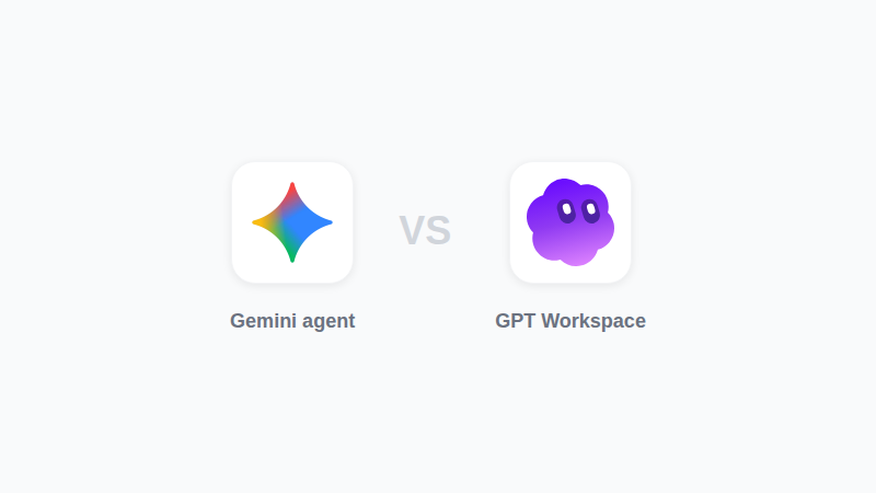 Gemini agent compared with GPT Workspace in Google Workspace