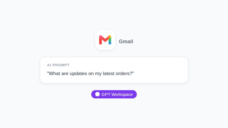 Gmail Live voice search compared with GPT Workspace in Gmail