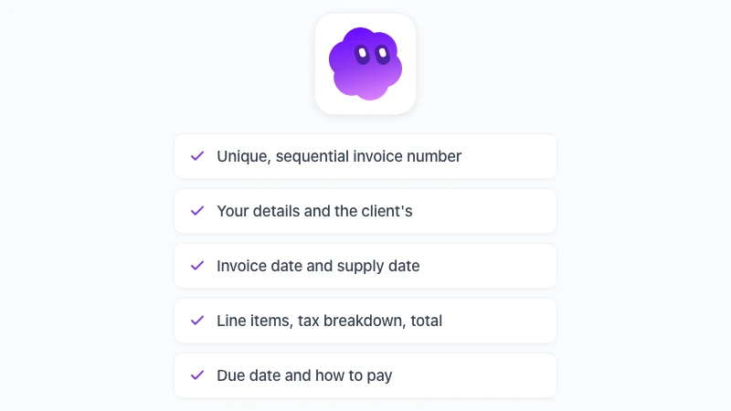 What to include on an invoice: the ten essential fields on a checklist