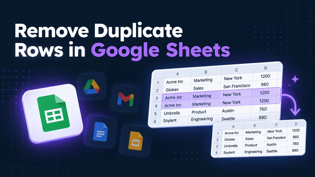 Duplicates in Google Sheets How to Find and Remove Them